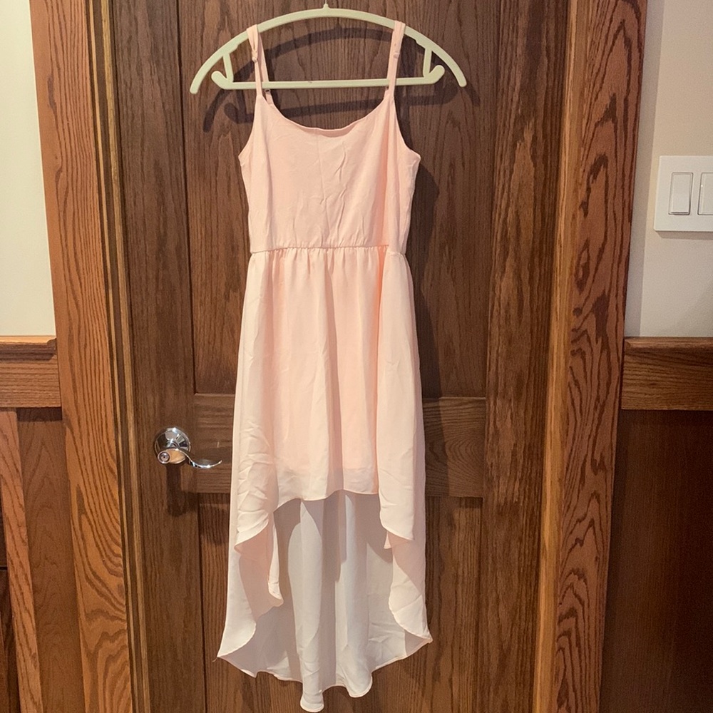 Forever 21 Blush Pink, high-low dress. Size Small.